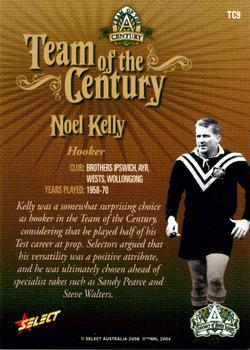 2008 NRL Centenary - Team of the Century #TC9 Noel Kelly Back